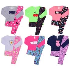 Kit 3 Conjuntos Meia Estação Infantil Roupa Menina
