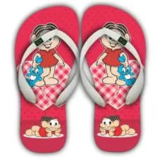 Chinelo Personalizado Mônica adulto e Infantil uso diário Prompção