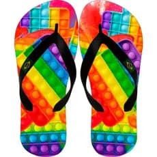 Chinelo de Dedo Masculino ou Feminino Pop It Personalizado Adulto e infantil Lançamento 2022 do 23/24 ao 45/46 Estampado Aproveite ,