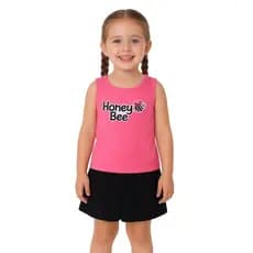 Conjuntos  Verão Short Saia   Infantil Roupa De Calor Do 2 Ao 8