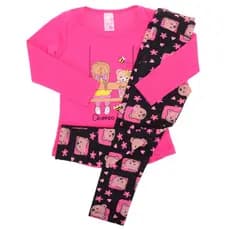 Conjuntos Infantil  Meia Estação Roupa Frio Menina  2 Peças Blusinha e Calça Tamanho 2 e 3
