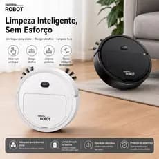 Robô Inteligente Recarregável Automático Limpeza 1600Pa Varredora Doméstico