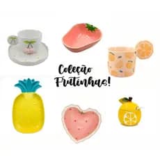 Coleção Frutinhas Caneca Mesa Posta Morango Cereja