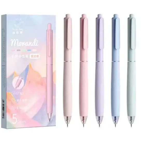 Kit com Canetas em Gel tinta colorida