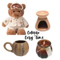 Coleção Outono/ Inverno Pelúcia, Caneca Abóbora, vela e mais!