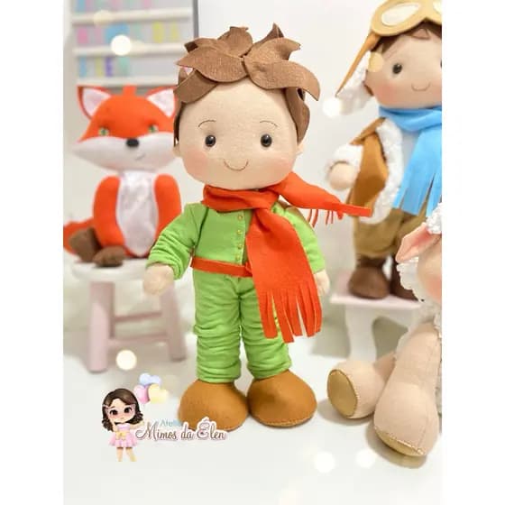 pequeno príncipe roupa verde boneco