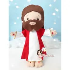 boneco Jesus de feltro religioso Jesus