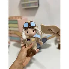 boneco personalizado aviador de feltro