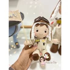 boneco aviador de feltro personalizado