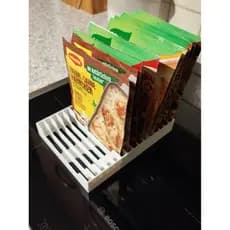 Organizador de Temperos e Sopas para Cozinha | Prático, Compacto e Resistente