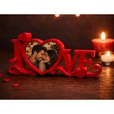 Porta-Retrato LOVE Personalizado com a foto do casal
