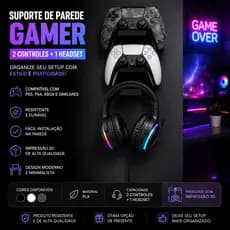 Suporte de Parede Universal para Gamepad PS5/PS4/Xbox/Switch