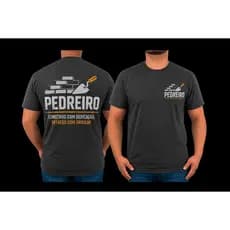 kit 3 Camiseta personalizada Cinza e Cinza Chumbo com sua estampa ou sua logo  com 2 estampas GRANDES ATE 50CM
