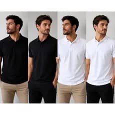 Kit 4 camisetas Gola Polo Masculina Personalizada.
