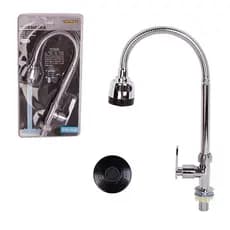 TORNEIRA GOURMET COM DUCHA PARA COZINHA - INOX TORNEIRA PARA BANCADA