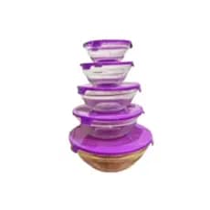 CONJUNTO 5 POTES DE VIDRO HERMÈTICOS COM TAMPA - SORTIDO POTE VIDRO COM TAMPA COZINHA