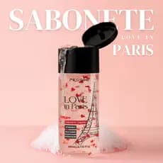 Sabonete Líquido Love in Paris Vitamina E 140ml - Cápsulas em formato de coração Hidratação intensa