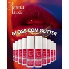 5/10 un Gloss Com Glitter Labial Pigmentante Hidratante Rosa Cereja - TODATOP