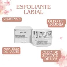 Esfoliante Labial com Vitamina E + Mantega de Karité Toda top - Henna Lips