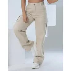 Calça Wide Cargo Jeans B13