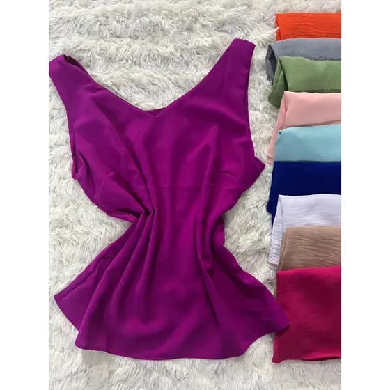 Regata preta plus size GG viscolinho alça larga ampla G1G2G3