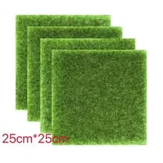 Grama Sintética Placa de tapete Artificial 25cm x 25cm Para Decoração De Casa Jardim Gramado