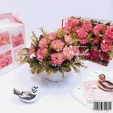 Cravo Artificial Buque Com 7 Flor P/ Decoração Casamento, Arranjos, Decorar Festas e casa