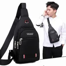 Bolsa Mochila Pochete Grande Transversal Masculino Chest Bags De Ombro Impermeável