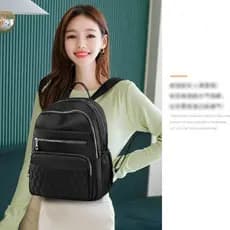 Bolsa de Nylon Impermeável  Moda Feminina Bolsa de Ombro Simples Bolsa Casual Bolsa Com Pingente