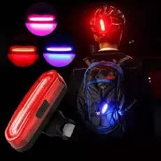 Lanterna Sinalizador Traseira Led 3 Cores Bike Recarregável