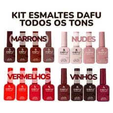 KIT Esmalte Em Gel Coleção Nova - DAFU Uv/Led Novas Cores ANVISA 10ml