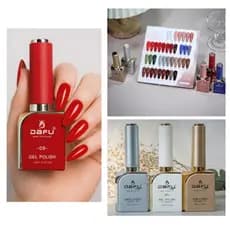 Esmalte Gel Dafu 12ml Marrons Brancos Vermelhos Top Base Coat Livres TPO/HEMA Coleção Glamour Nails