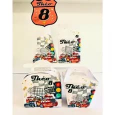 Kit Caixinhas Personalizadas Carros – Aniversário Infantil | Kit PEGUE E MONTE
