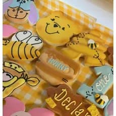 kit 5 cortador/marcador/molde tema puff para biscoitos, pasta americana e outros
