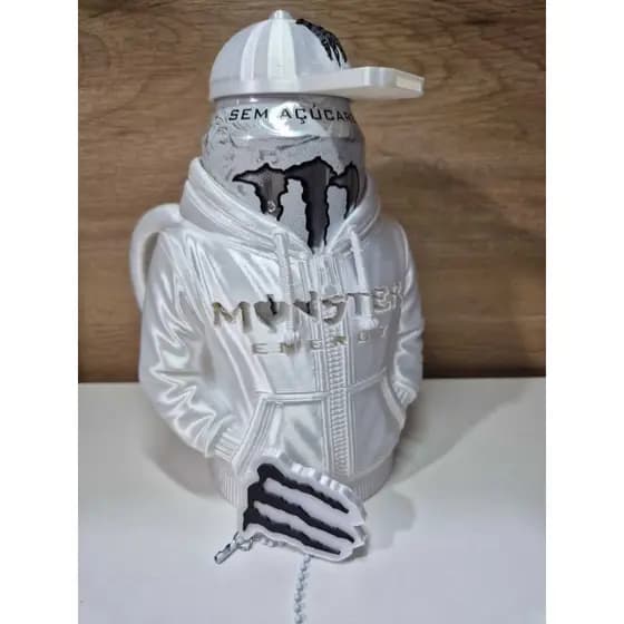 Porta Lata Moletom Para Energético 473ml Com Tampa E Abridor várias cores