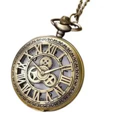 Relógio De Bolso Bronze Estilo Antigo Vintage Chumbo 3d