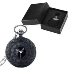 Relógio de Bolso Mais Caixinha Presente Perfeito Retrô Especial Vintage Elegante Luxuoso Com Case