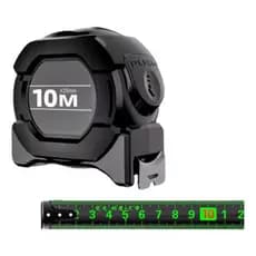 Trena Profissional Fita Métrica Fluorescente Trava 10 Metros