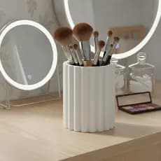 Porta Pincel e Canetas Mivo | Organizador Mesa Home Office e Maquiagem | Design Decorativo