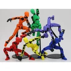 Boneco Dummy Articulado - Kit Montagem 3D, Presente Criativo para Crianças