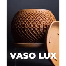 Vaso Decorativo Geométrico Redondo com Pratinho - Design Moderno para Plantas e Suculentas