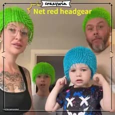 CAPA Borracha Macia Rick Cabelo Engraçado Brinquedo Elástico Desenrolamento Mesmos Estilos Festa F