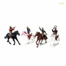 Viviv & Readystock 100 Brinquedos Cowboy Modelo Cowboy Escala Ho Pessoas Escala