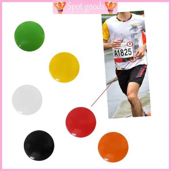 Vavavava 4Pcs Corrida Clipes Babete Fixação Fivela Magnética Número Da Maratona