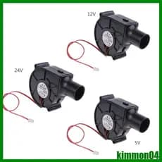 kim Soprador Ar Para Churrasco 7530 75x75x30mm 5V 12V 24V 3700R Fluxo 27mm Tubo Fogão Grelha Verde