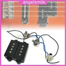 ANG 4 Cordas Baixo Guitarra Peças Elétrico Tipo Aberto Conjunto Captador Ponte Silenciosa