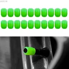 ANG 20Pcs Tampas Válvula Luminosa Fluorescentes Nocturnas Brilhantes Para Pneus Carrodecoração