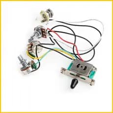 SUN 5-Way 500k Puxadores Fiação Para Guitarra