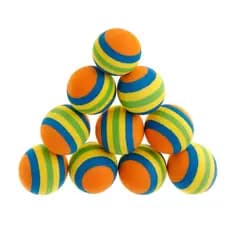 Sx 10 Pçs / Set Rainbow Pet Brinquedos Eva Macio Interativo Cão Gato Filhote Gatinho Jogo Engraçado Colorido Presentes Chew Bolas Animais Estimação Produtos