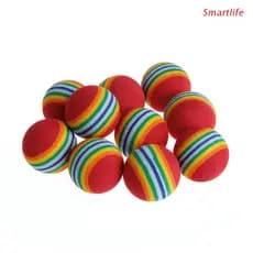 Sx-10pcs Bolas Coloridas Espuma Para Cães Gatos